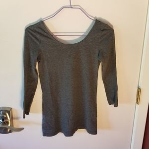 Open-back Long Sleeve Top